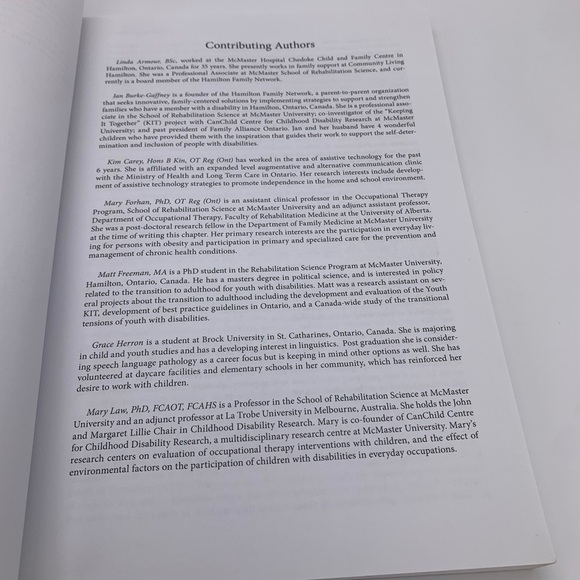 TRANSITIONS TO ADULTHOOD FOR YOUTH WITH DISABILITIES by Stewart Mcs Ot Reg Debra - Picture 9 of 12